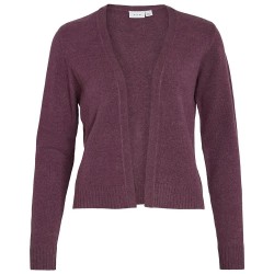жилетка,дамски,пуловери,дамски,плетени,дрехи,vila,ril,short,cardigan,fig,dark,melange,(purple)
