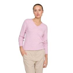блуза,дамски,пуловери,дамски,плетени,дрехи,vila,ril,v,neck,sweater,winsome,orchid,melange,(pink)