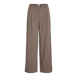 панталони,дамски,панталони,vila,siffe,wide,leg,fit,high,waist,pants,falcon,melange,(brown)