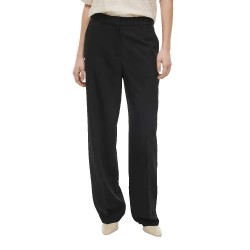 панталони,дамски,панталони,vila,siffe,straight,fit,high,waist,pants,black