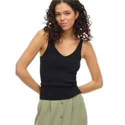 тениска,дамски,тениски,vila,wennie,rib,sleeveless,t,shirt,black,beauty,(black)