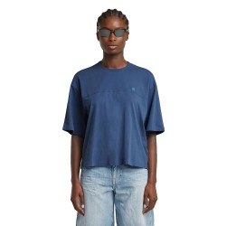тениска,дамски,тениски,g,star,horizontal,seam,loose,short,sleeve,t,shirt,blue,(mid,blue)