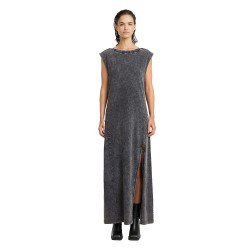 рокля,дамски,поли,и,рокли,g,star,overdyed,maxi,short,sleeve,long,dress,grey