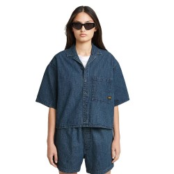 риза,с,къс,ръкав,дамски,блузи,дамски,ризи,g,star,pj,short,sleeve,shirt,blue