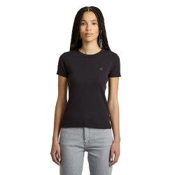 тениска,дамски,тениски,g,star,rib,slim,short,sleeve,t,shirt,black,(dark,black)