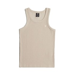 тениска,дамски,тениски,g,star,rib,sleeveless,t,shirt,beige,(dark,brick)