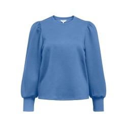 блуза,дамски,блузи,object,andrea,ballon,sweatshirt,dark,denim,(blue)