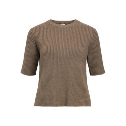 тениска,дамски,тениски,object,elva,short,sleeve,t,shirt,morel,melange,(brown)