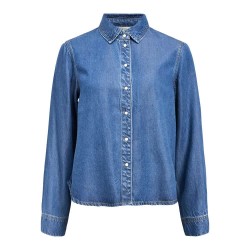 риза,с,дълъг,ръкав,дамски,блузи,дамски,ризи,object,frame,long,sleeve,shirt,medium,blue,denim,(blue)