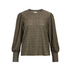 дамски,блузи,дамски,ризи,object,laila,long,sleeve,blouse,kambaba,(green)