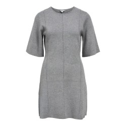 рокля,дамски,поли,и,рокли,object,reynard,short,sleeve,dress,medium,grey,melange,(grey)