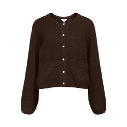 жилетка,дамски,пуловери,дамски,плетени,дрехи,object,saggia,re,cardigan,seal,brown,melange,(brown)