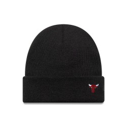 Шапка New era NBA Mini Logo Cuff Chicago Bulls beanie - Black (Black) шапка,всички,шапки,new,era,nba,mini,logo,cuff,chicago,bulls,beanie,black,(black)