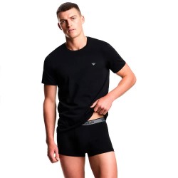 мъжко,бельо,emporio,armani,em000391,af10776,short,sleeve,base,layer,2,units,black,mel,grey,(black)