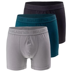 боксерки,мъжко,бельо,iguana,presto,boxers,3,units,multicolor,(light,grey,dark,green,black)