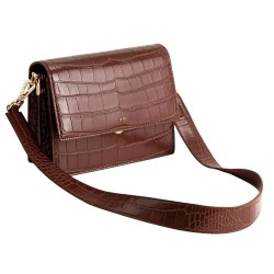 чанти,за,през,рамо,jw,pei,mini,flap,crossbody,umber,croc,(brown)
