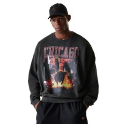 блуза,мъжки,пуловери,new,era,nba,washed,graphic,oversized,chicago,bulls,sweatshirt,grey