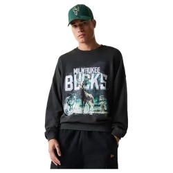 блуза,мъжки,пуловери,new,era,nba,washed,graphic,oversized,milwaukee,bucks,sweatshirt,grey
