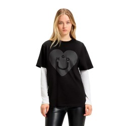 тениска,дамски,тениски,hugo,vintage,blue,short,sleeve,t,shirt,black,(black)