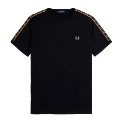 тениска,мъжки,тениски,fred,perry,contrast,tape,ringer,f,short,sleeve,t,shirt,black