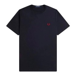 тениска,мъжки,тениски,fred,perry,m1600,short,sleeve,t,shirt,blue,(navy,burnt,red)