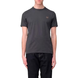 тениска,мъжки,тениски,fred,perry,ringer,short,sleeve,t,shirt,grey,(anchor,grey,dark,cara)