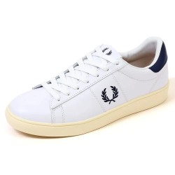 маратонки,мъжки,маратонки,fred,perry,spencer,trainers,snow,white,fren,navy,(white)
