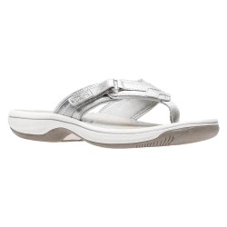 джапанки,дамски,сандали,и,чехли,clarks,shoes,brinkley,sea,flip,flops,silver,synthetic,(silver)