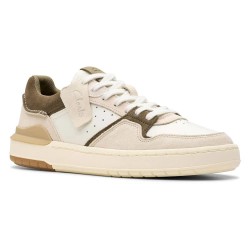 обувки,мъжки,маратонки,clarks,shoes,courtlite2,lo,trainers,white,(dark,olive,combination)