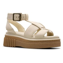 сандали,дамски,сандали,и,чехли,clarks,shoes,evamar,sun,sandals,cream,leather,(white)