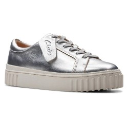 обувки,дамски,маратонки,clarks,shoes,mayhill,walk,trainers,silver,metallic,(silver)