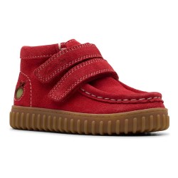 обувки,детски,боти,clarks,shoes,tor,hill,booties,red,(red)