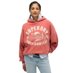 суичър,дамски,блузи,superdry,outdoor,oversized,hoodie,red,(baked,apple,red)