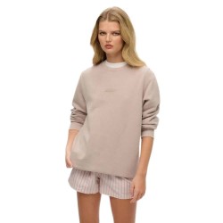 блуза,дамски,блузи,superdry,micro,logo,sweatshirt,beige