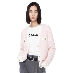 жилетка,дамски,пуловери,дамски,плетени,дрехи,lily,business,fashion,v,neck,knitted,cardigan,pink