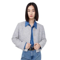 яке,дамски,якета,и,палта,lily,business,fasion,striped,jacket,white