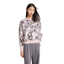 блуза,дамски,пуловери,дамски,плетени,дрехи,lily,casual,jacquard,sweater,pink