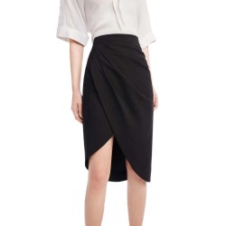 пола,дамски,поли,и,рокли,lily,chic,pleated,a,line,midi,skirt,black