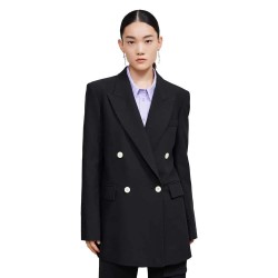 сако,дамски,сака,lily,colourful,buttons,blazer,black