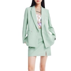 сако,дамски,сака,lily,comfortable,wrinkle,resistant,blazer,icicle,green,(green)