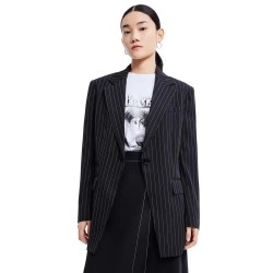 сако,дамски,сака,lily,commuter,stripe,blazer,black