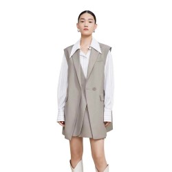 елек,дамски,сака,lily,double,placket,waistcoat,dark,gray,(grey)
