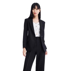 сако,дамски,сака,lily,embroidered,blazer,black