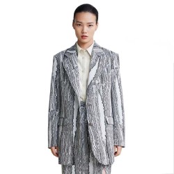 сако,дамски,сака,lily,fashionable,monogrammed,jacquard,blazer,light,gray,(grey)