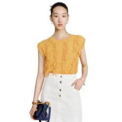 блуза,дамски,пуловери,дамски,плетени,дрехи,lily,fringed,knitted,sweater,mango,yellow,(yellow)