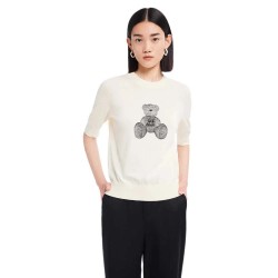 блуза,дамски,пуловери,дамски,плетени,дрехи,lily,funny,bear,knit,sweater,cream,yellow,(beige)