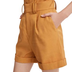 къси,панталони,дамски,панталони,lily,glossy,suit,shorts,golden,brown,(brown,orange)