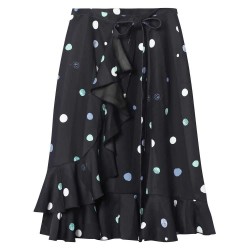 пола,дамски,поли,и,рокли,lily,polka,dot,pleated,skirt,black