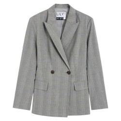 сако,дамски,сака,lily,retro,striped,blazer,light,gray,(grey)