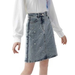 пола,дамски,поли,и,рокли,lily,rivet,denim,skirt,light,gray,blue,(blue)
